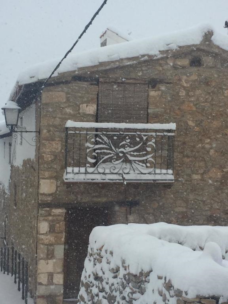 Casa Rita cubierta de nieve